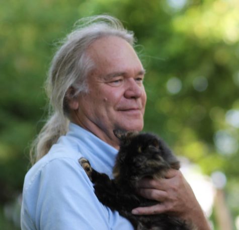 Professor Jim Ellefson with a creature