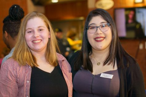 President Molly Aldrich and Vice President Maria Morales pose for their first official photo.