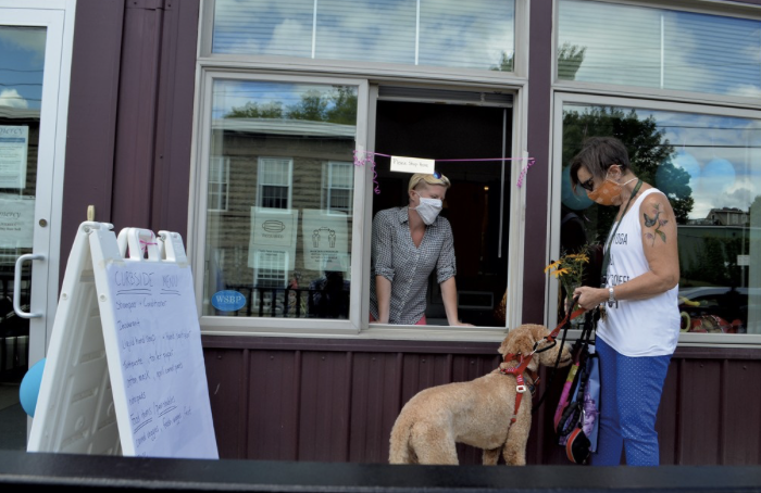 Curbside Connected in action on South Champlain Street in Burlington, VT.