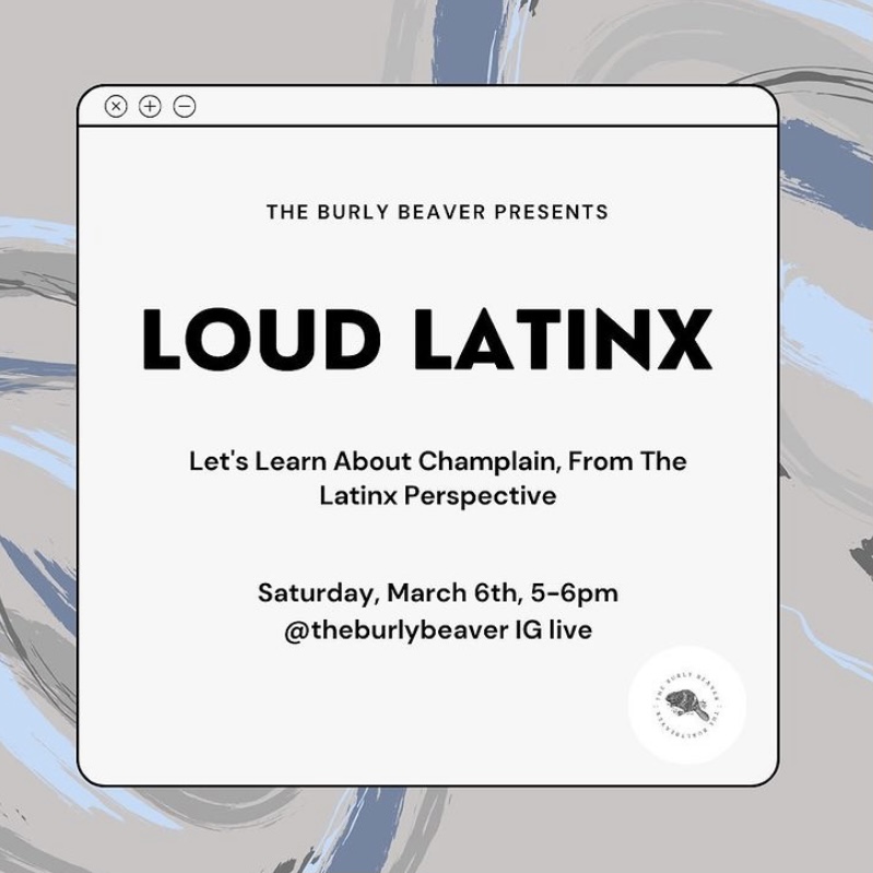 A promotional image for Loud Latinx, from the Burly Beaver’s Instagram page.