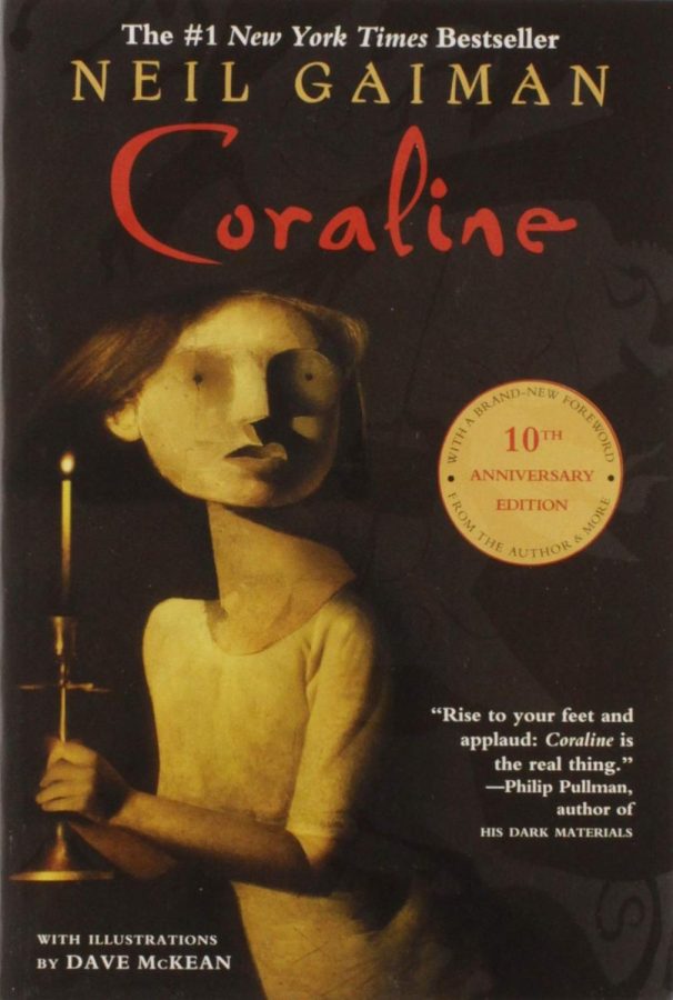 Cover of Neil Gaimans Coraline.